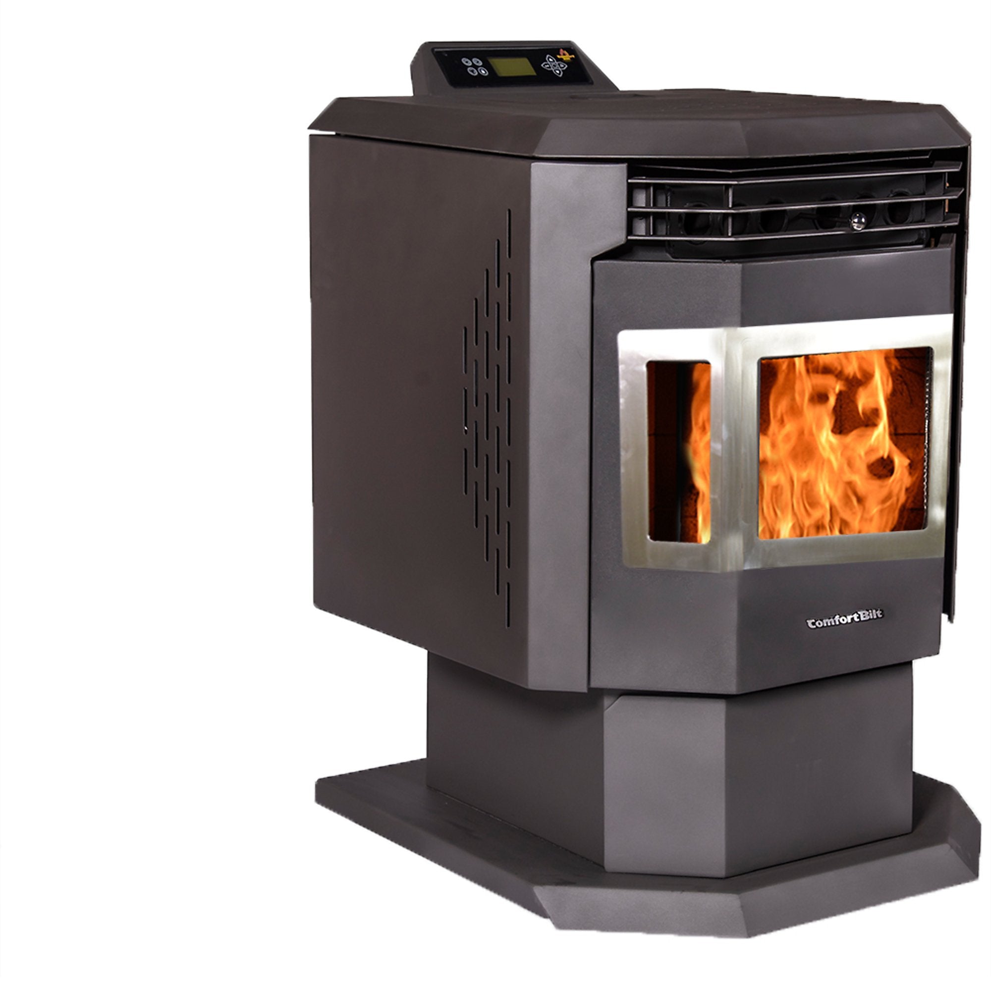 ComfortBilt HP21-SS 2,400 sq. ft. EPA Certified Pellet Stove with Auto Ignition Stainless Steel Trim New