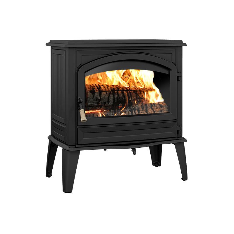 Drolet Cape Town 1800 EPA Certified 2,000 Sq. Ft. Cast Iron Wood Stove On Legs New